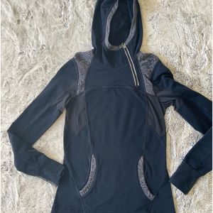 Lululemon Run Alpine Pullover Hoodie Active Dark Navy/Gray Excellent, Sz…
